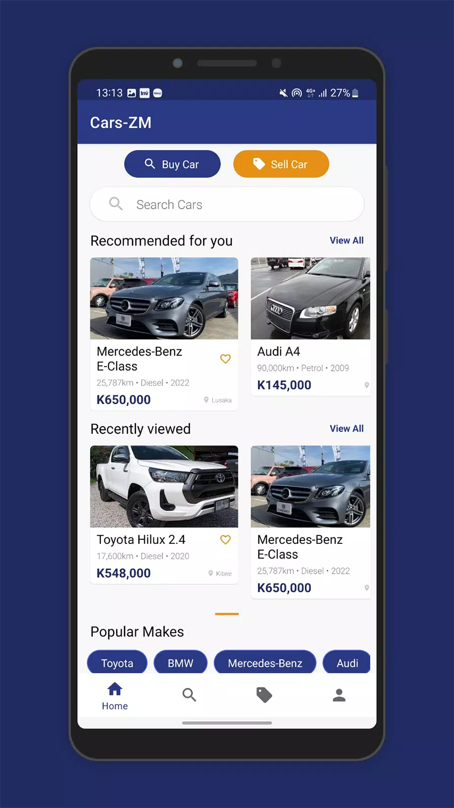 Cars Zambia - Buy & Sell Cars スクリーンショット 1
