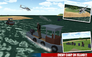 Police Boat Shooting Games 3D Captura de pantalla 1