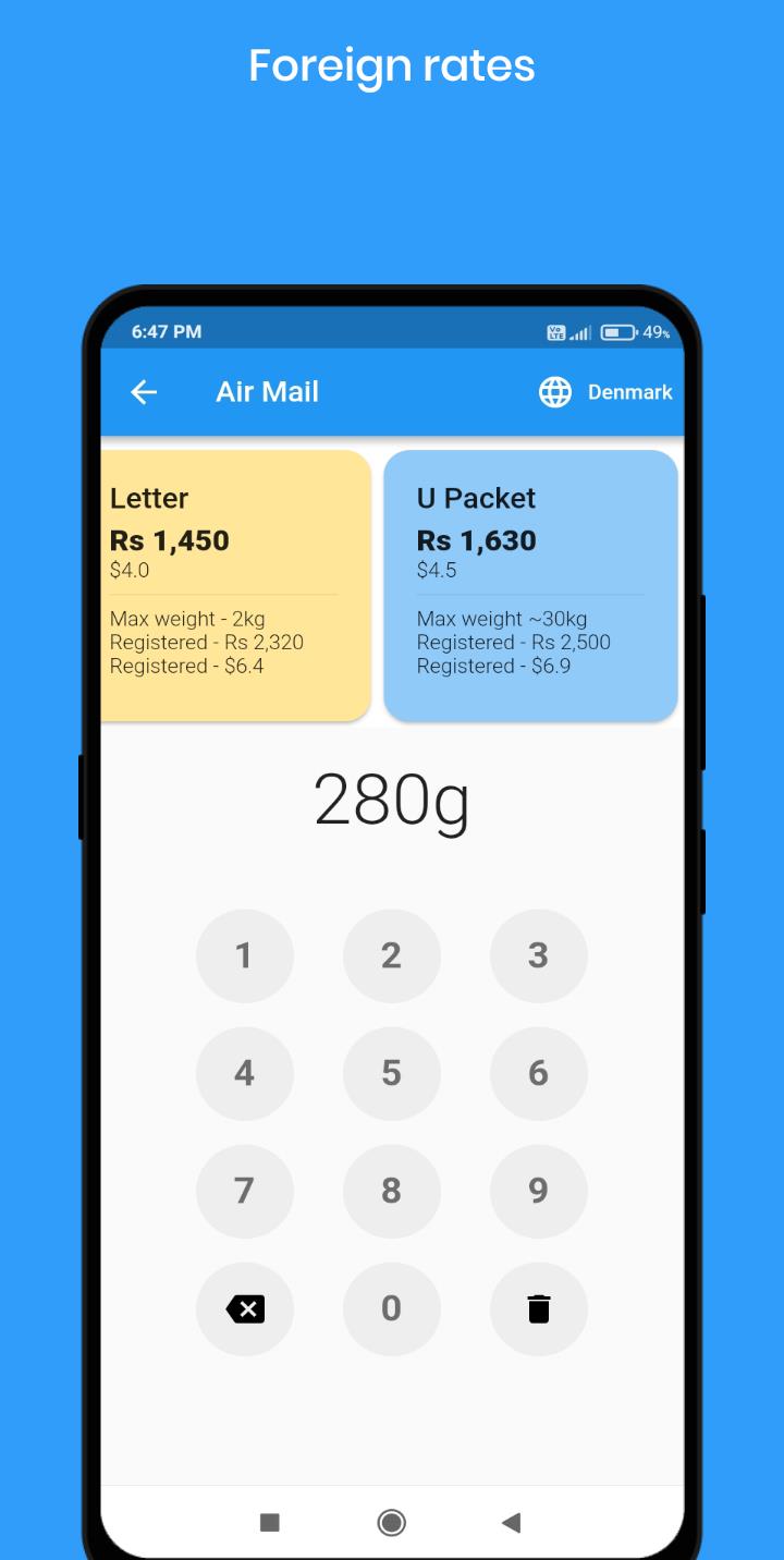 SL Post - Postage Calculator Ảnh chụp màn hình 3