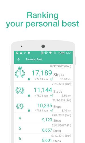 Pedometer - Step Counter Maipo স্ক্রিনশট 2