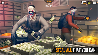 Real Gangster Bank Robber Game Zrzut ekranu 0