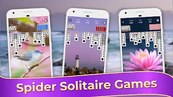 Spider Solitaire Classic Games ภาพหน้าจอ 1