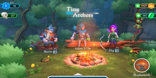 Tiny Archers ဖန်သားပြင်ဓာတ်ပုံ 2