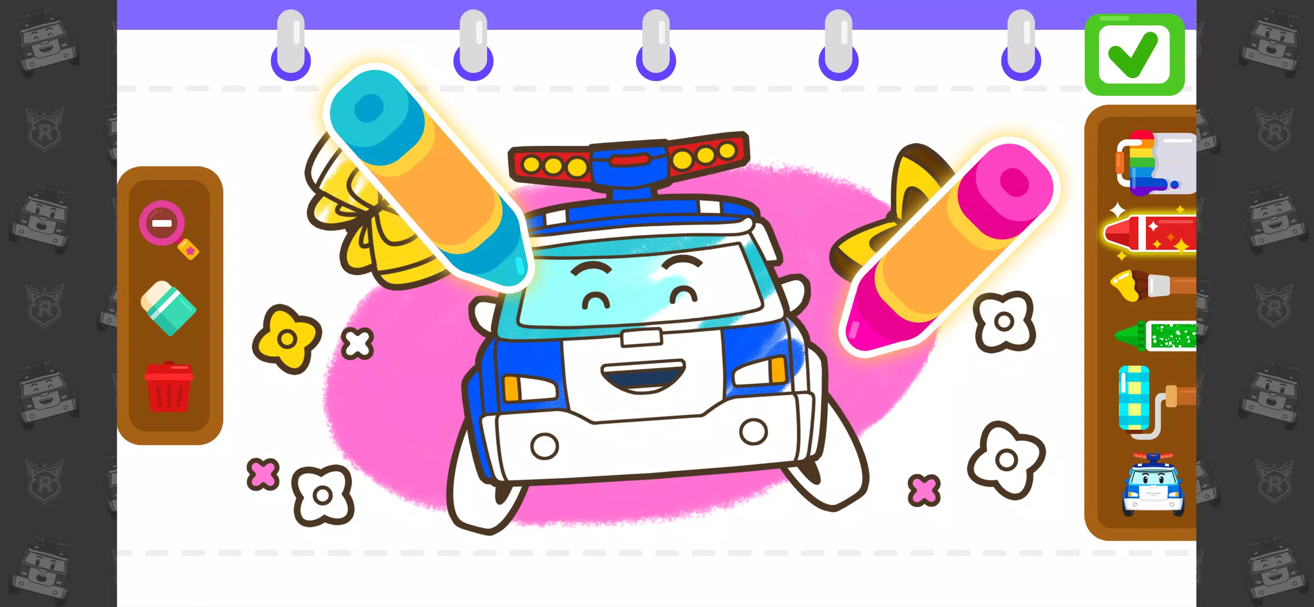 Poli Coloring & Games - Kids ภาพหน้าจอ 3