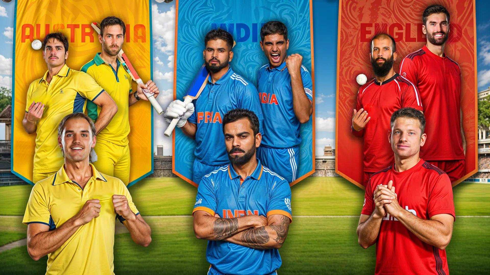 Cricket Champions Real 3D Game Captura de tela 1