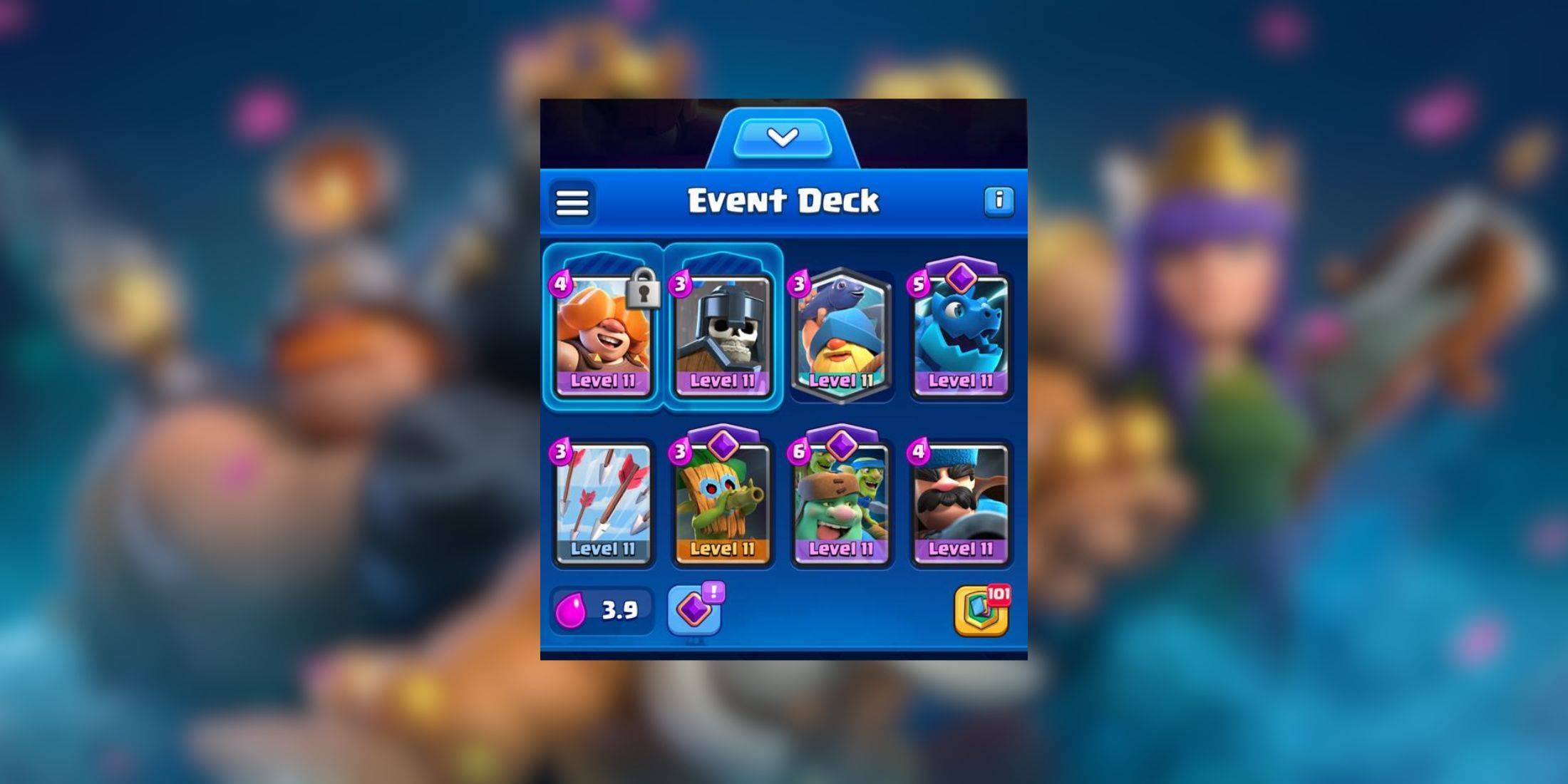 Mazzo due per evento gigante di rune in Clash Royale