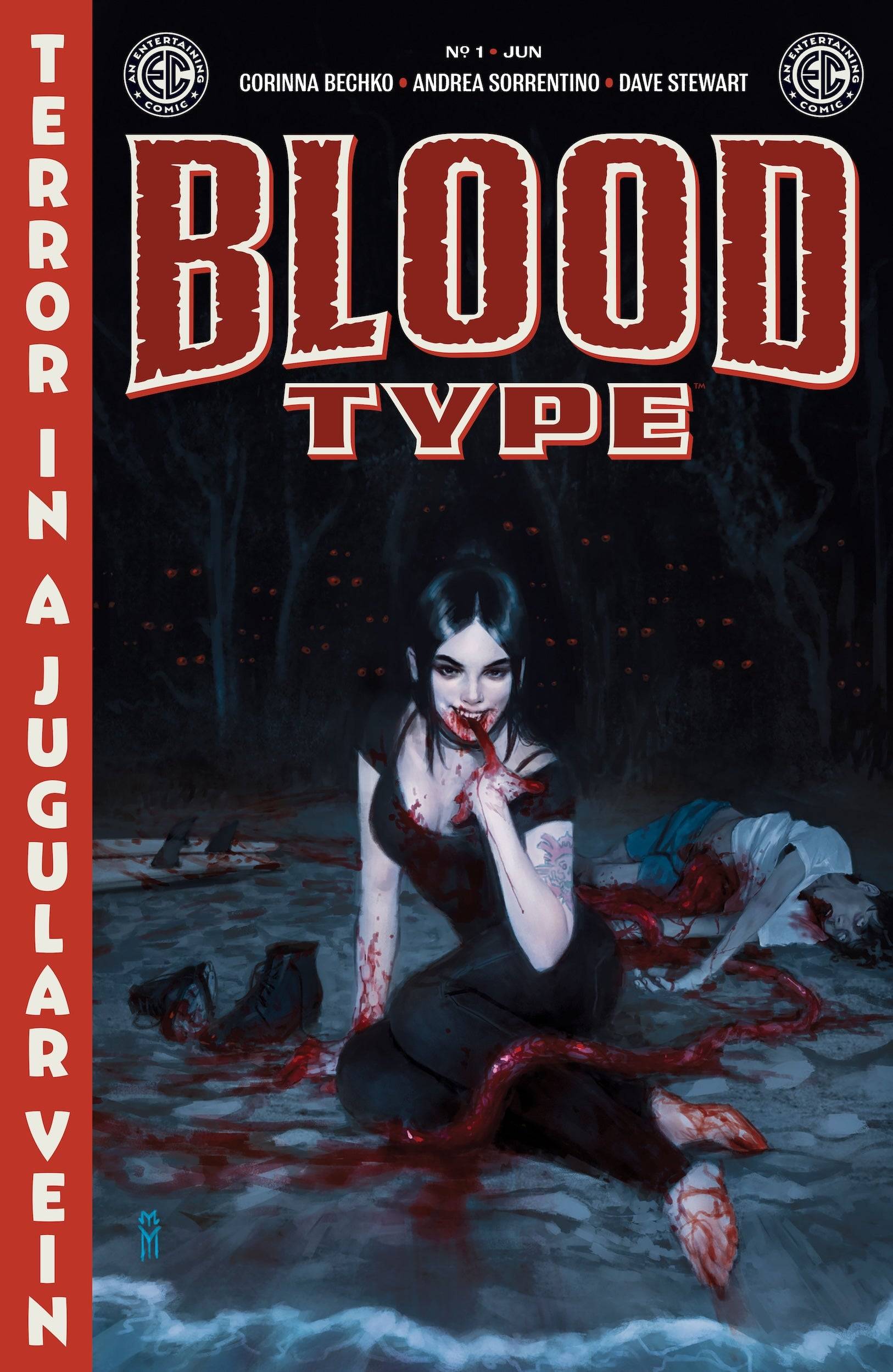 Okładka typu krwi nr 1 autor: Miguel Mercado. (Kredyt obrazu: Oni Press)