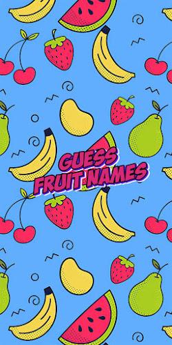 Guess the fruit name game 스크린샷 0