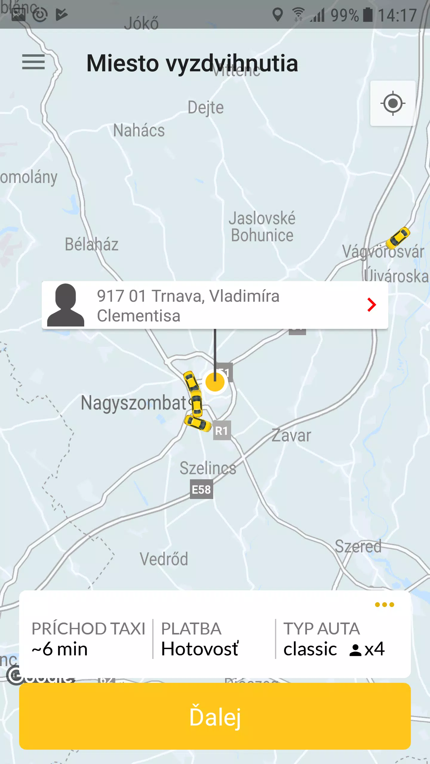 Yellow Taxi Trnava ဖန်သားပြင်ဓာတ်ပုံ 0