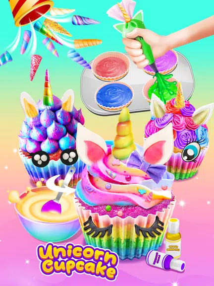 Cupcake Maker: Unicorn Cupcake Zrzut ekranu 2