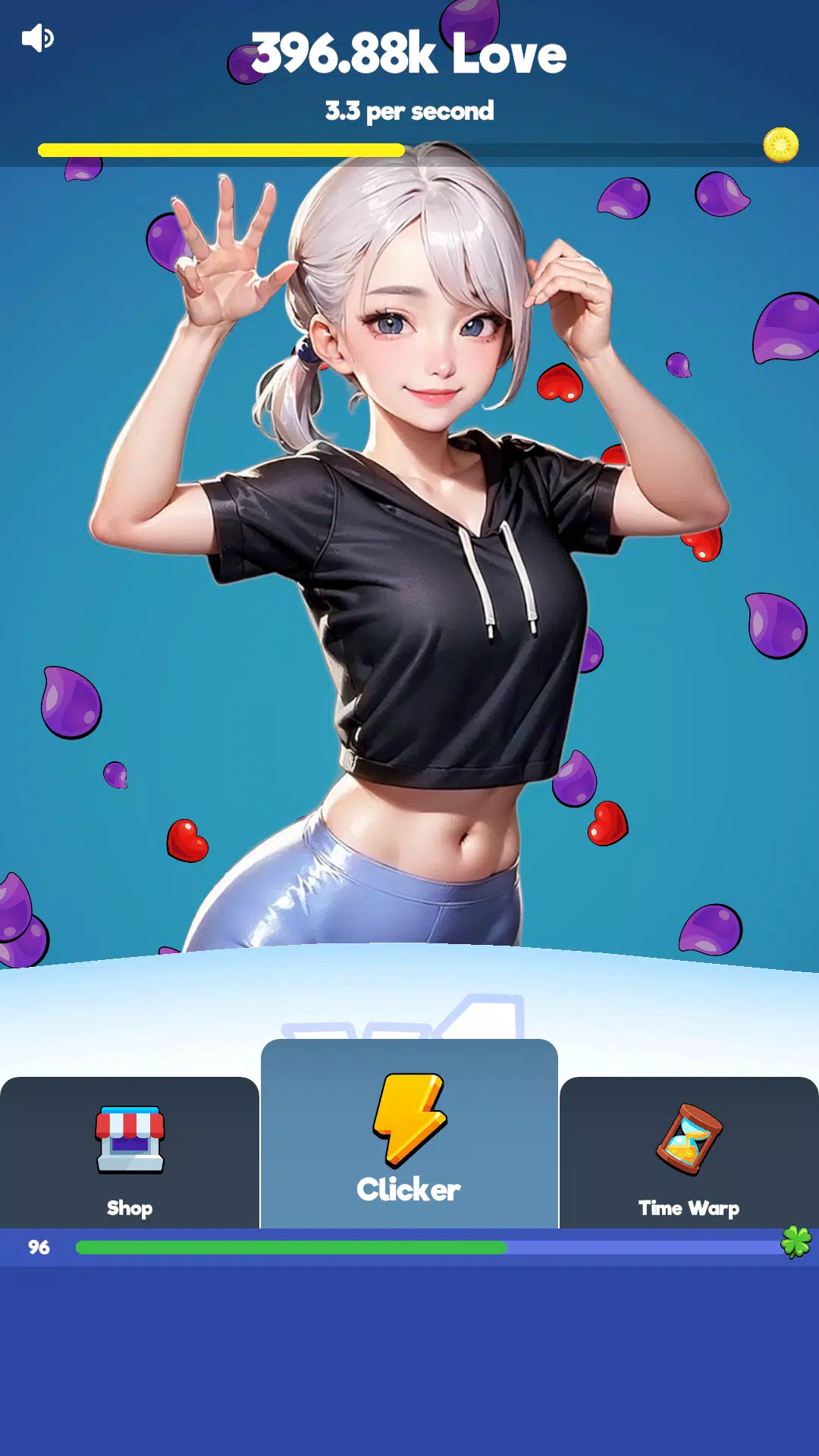 Sexy touch girls: idle clicker Zrzut ekranu 1