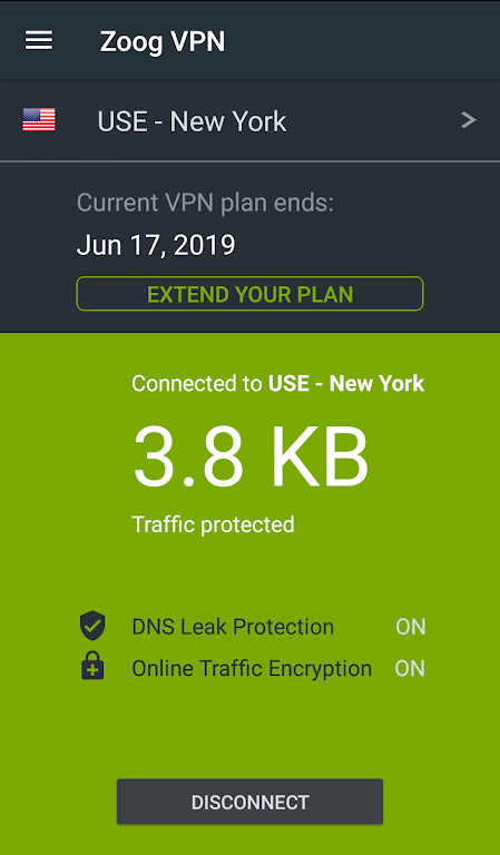 Schermata Zoog VPN 2