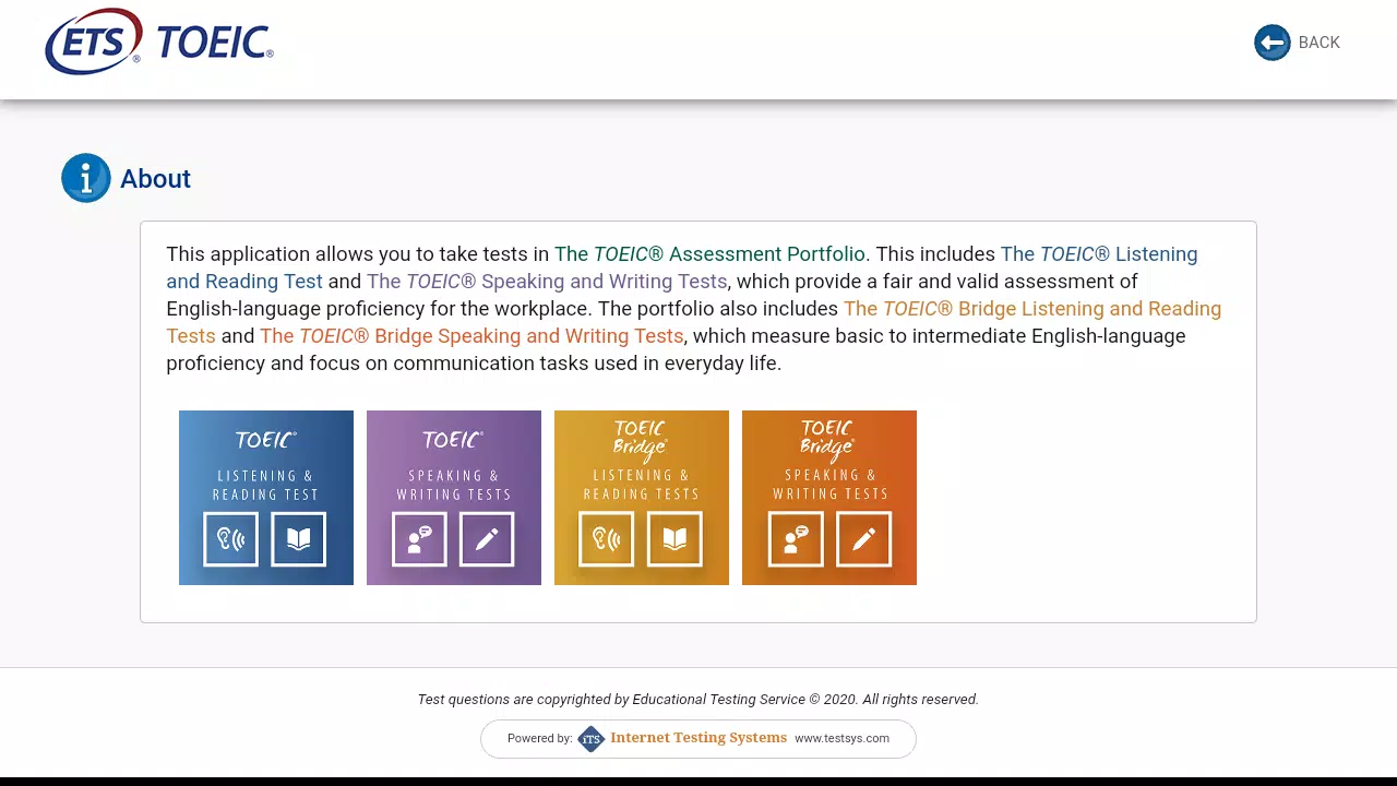 TOEIC Assessments Capture d'écran 1