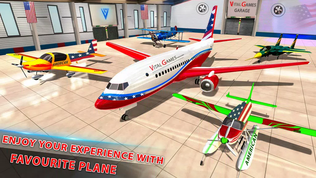 US Pilot Flight: Plane Games Скриншот 2