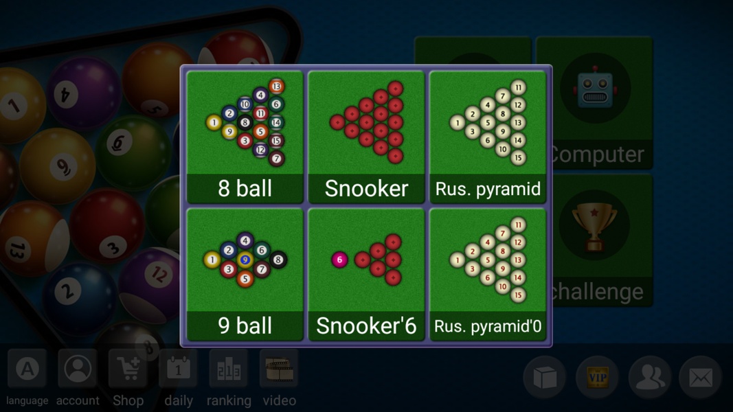 Schermata Hi! Billiards 1