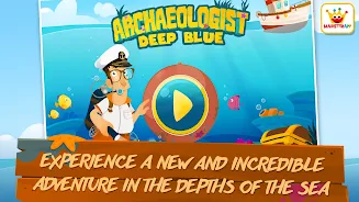 Archaeologist Deep Blue - Kids Schermafbeelding 3