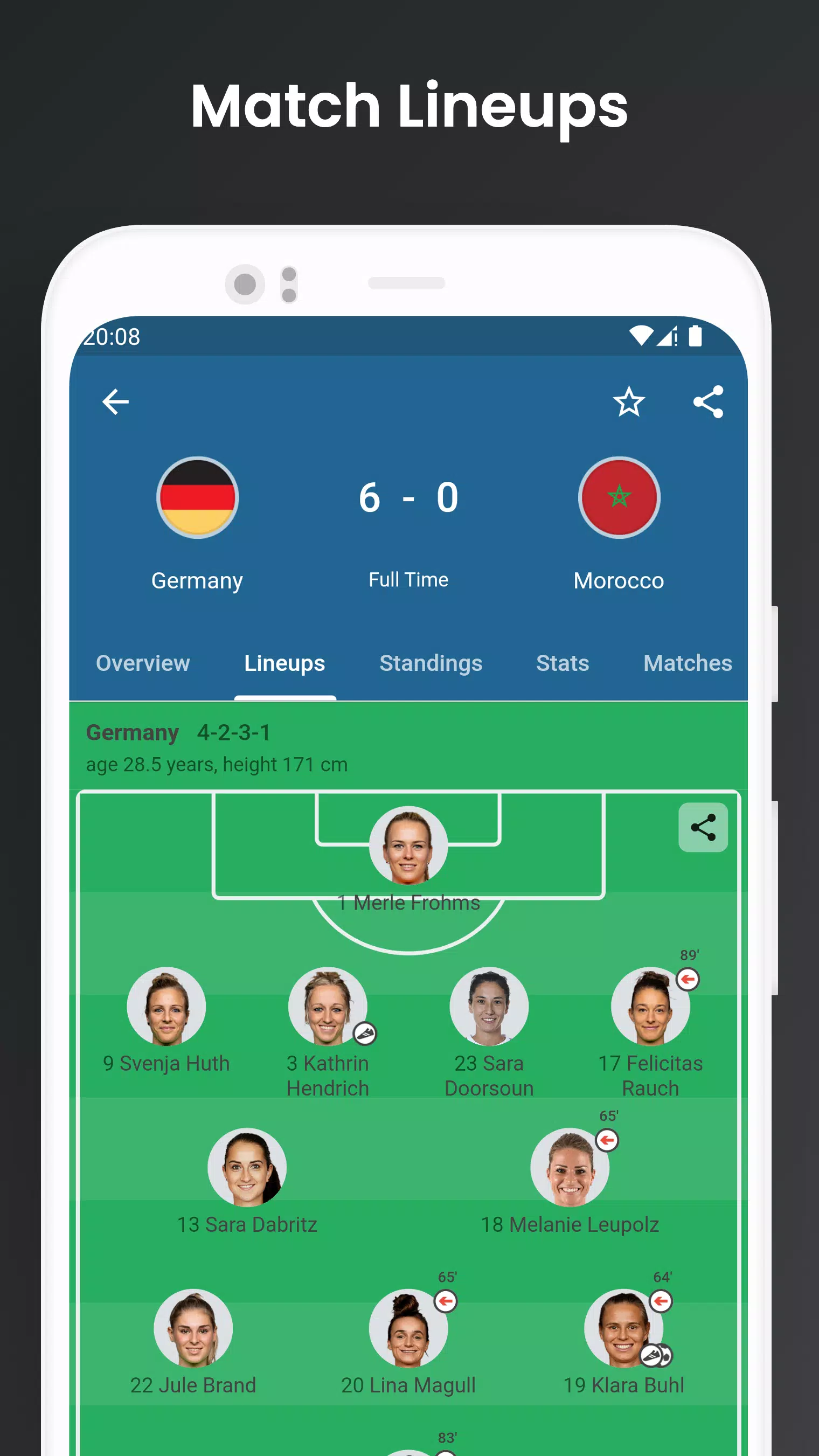 Footba11 - Soccer Live Scores स्क्रीनशॉट 3