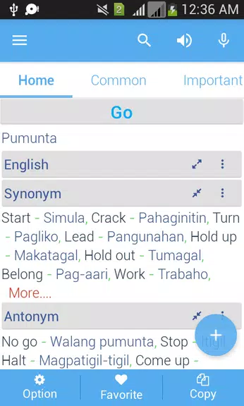 Schermata Filipino Dictionary Multifunct 2