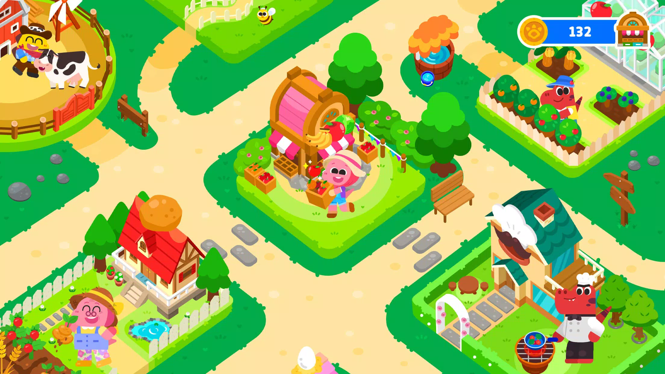 Cocobi Farm Town - Kids Game Tangkapan skrin 0