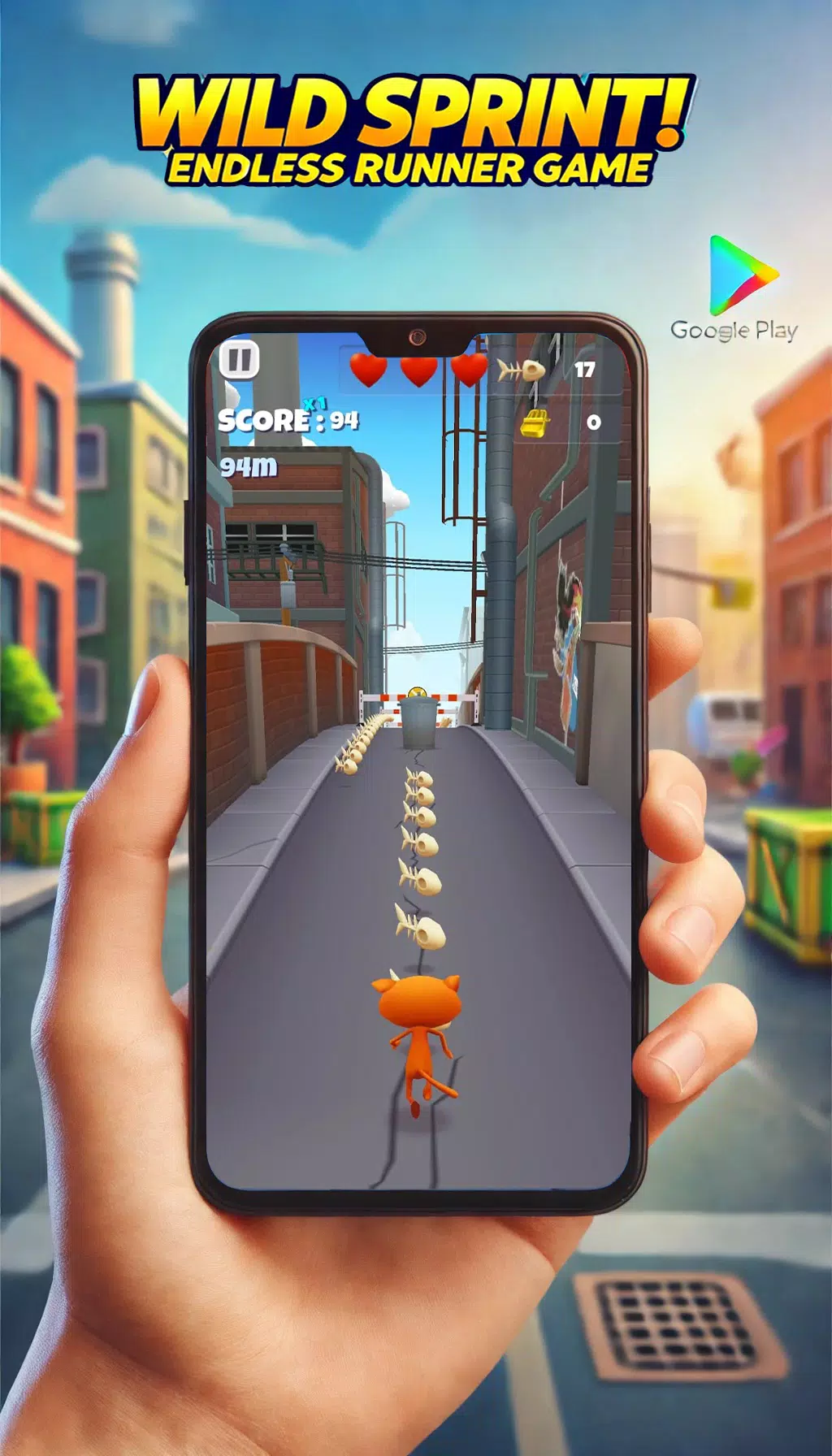 Wild Sprint: Endless Runner Tangkapan skrin 0