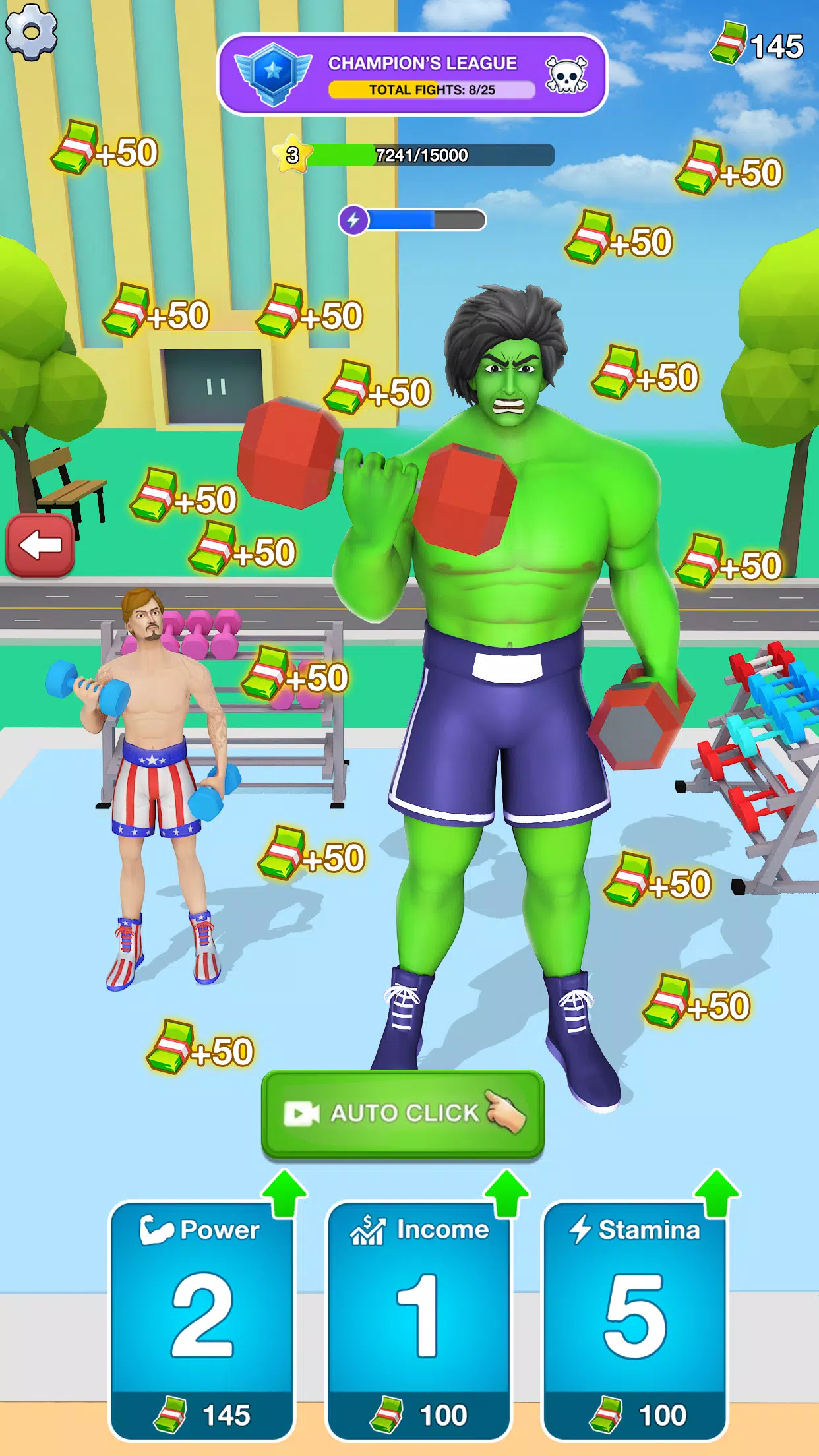 Gym Clicker Hero: Idle Muscles Ảnh chụp màn hình 0