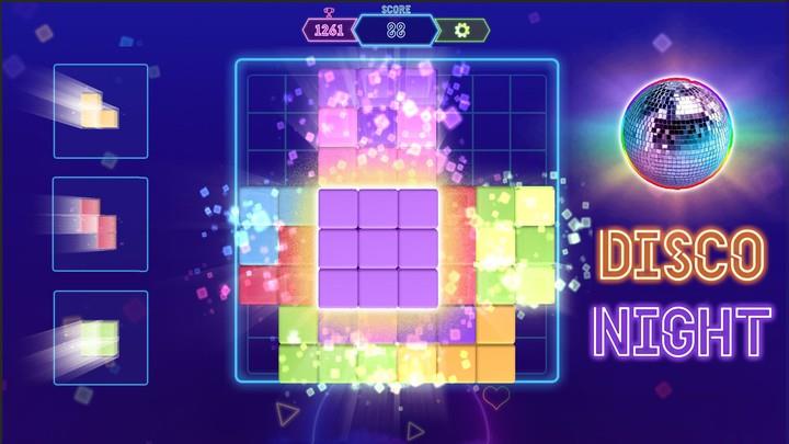 Block Neon 3D : Disco Puzzle Ekran Görüntüsü 1