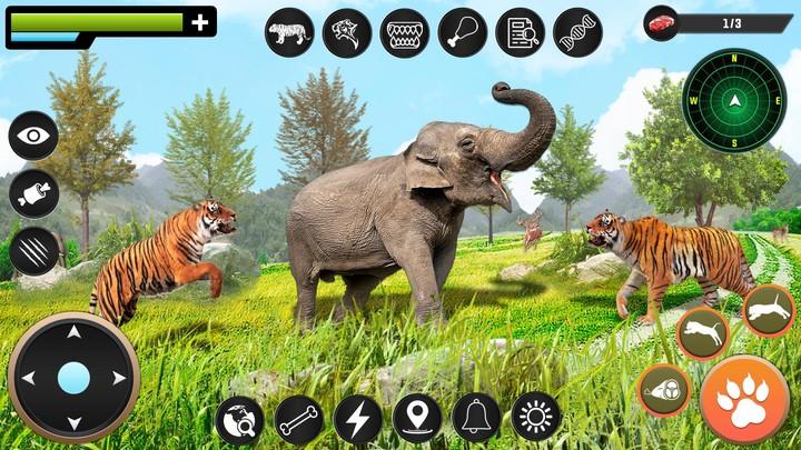 Tiger Simulator Animal Game 3D स्क्रीनशॉट 1