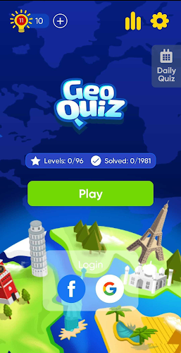 Geo Quiz: World Geography, Map Ekran Görüntüsü 0