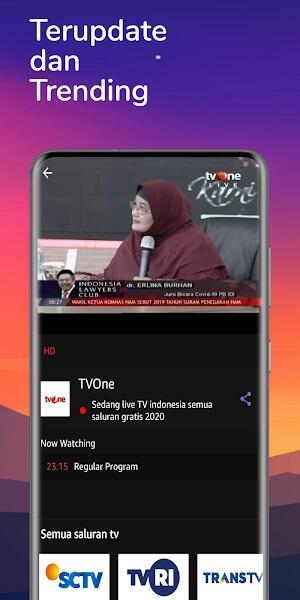 Schermata TV Indonesia 0