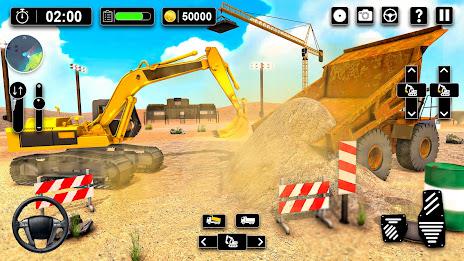 Heavy Sand Excavator 3D Sim ภาพหน้าจอ 3