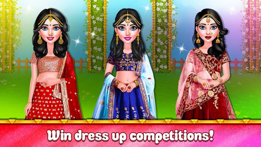 Indian Wedding Makeup Dressup Schermafbeelding 1