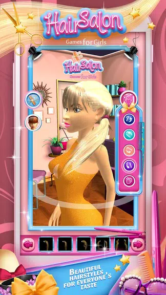 Hair Salon Games for Girls Ekran Görüntüsü 0