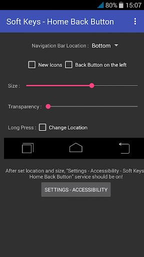 Soft Keys - Home Back Button Schermafbeelding 0