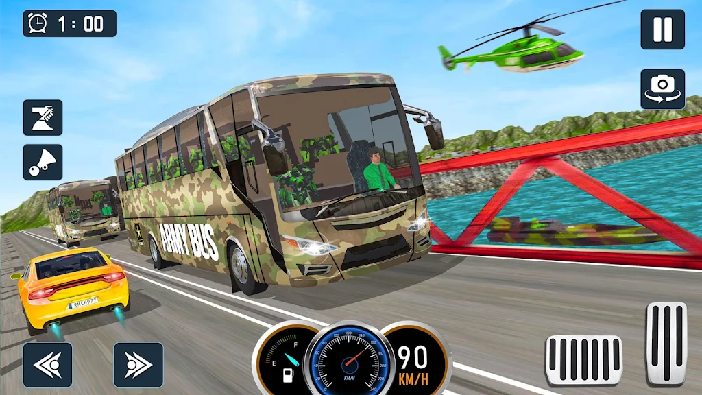 Army Bus Game Army Driving ဖန်သားပြင်ဓာတ်ပုံ 3