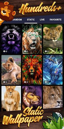 lion background ဖန်သားပြင်ဓာတ်ပုံ 3