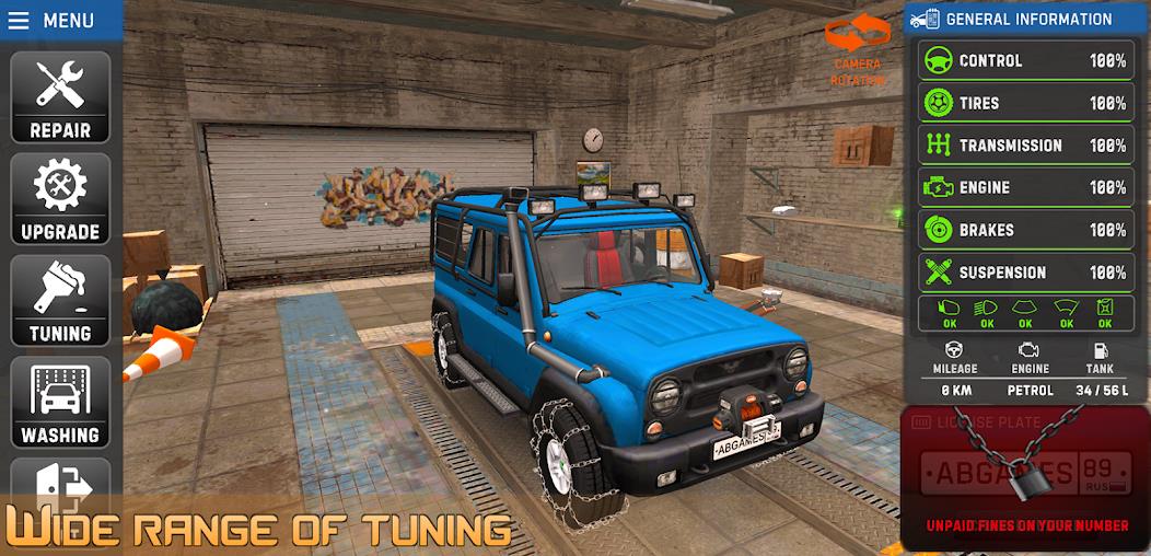 Russian Car Driver UAZ HUNTER Mod Ảnh chụp màn hình 2