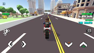 Blocky Moto Racing: Bike Rider Ekran Görüntüsü 0