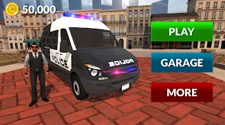 American Police Van Driving Screenshot 3