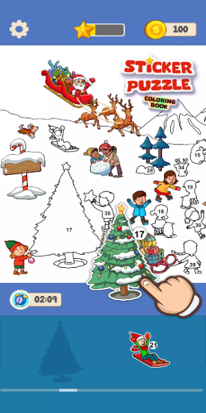 Sticker Puzzle - Coloring Book ภาพหน้าจอ 2