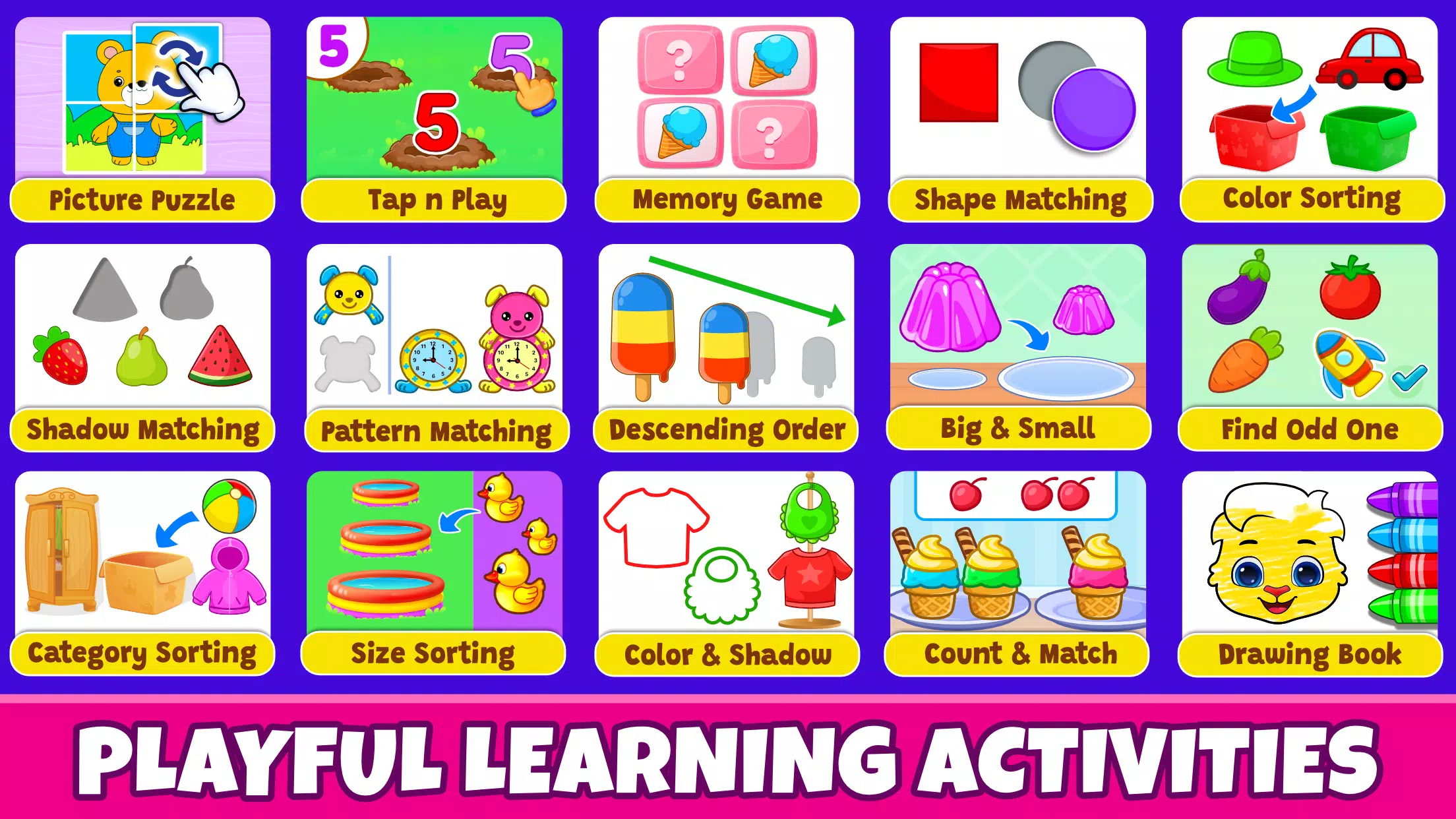 Kids Toddler & Preschool Games 스크린샷 1