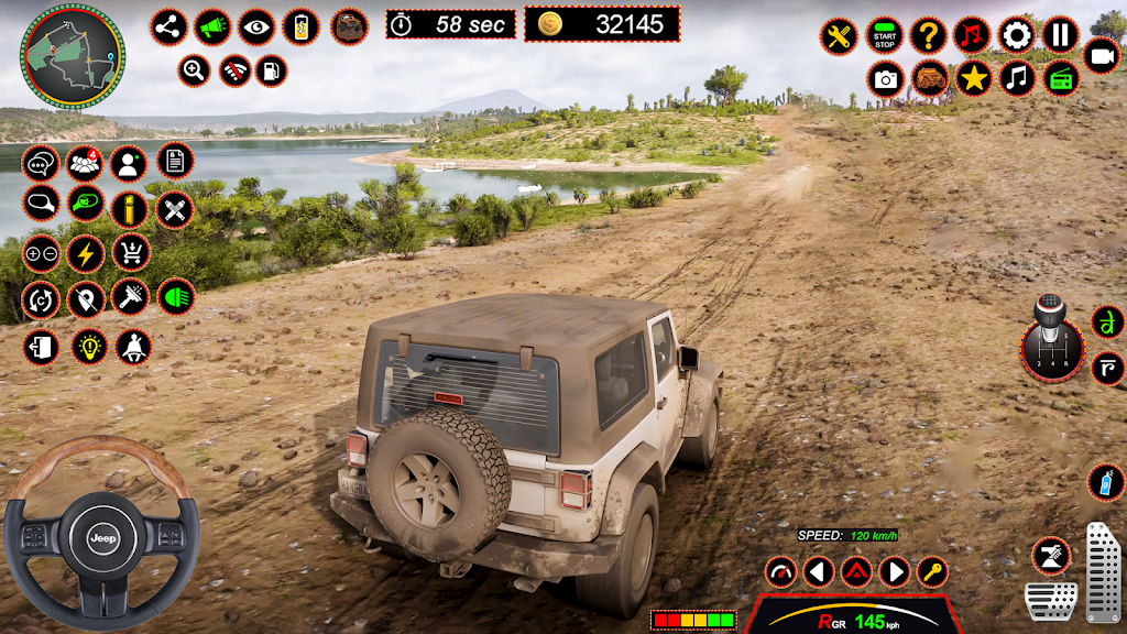 4x4 Jeep Driving Offroad Games Screenshot 2