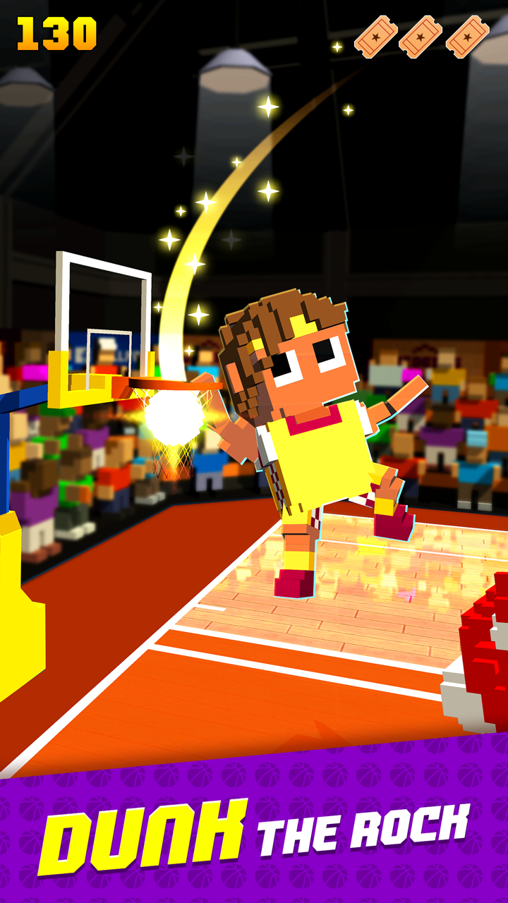 Blocky Basketball FreeStyle Captura de pantalla 2