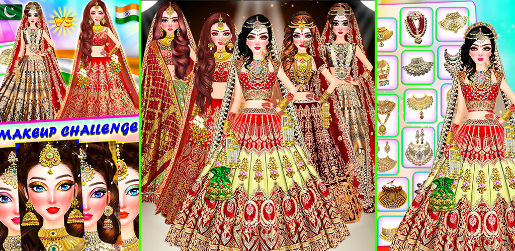 Indian Bride Dress Up Girl Zrzut ekranu 0