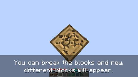 One block survival for MCPE Tangkapan skrin 1