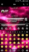 SMS Messages GlassNebula Theme Zrzut ekranu 3