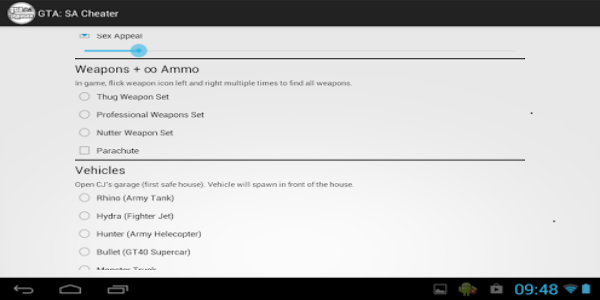 JCheater: San Andreas Edition Ảnh chụp màn hình 0