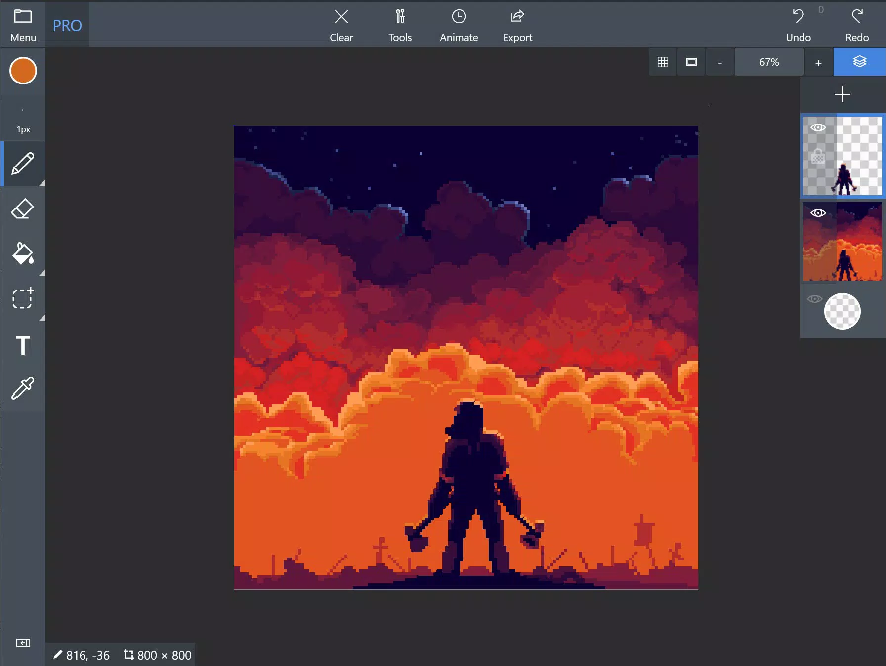 Pix2D - Pixel art studio スクリーンショット 0