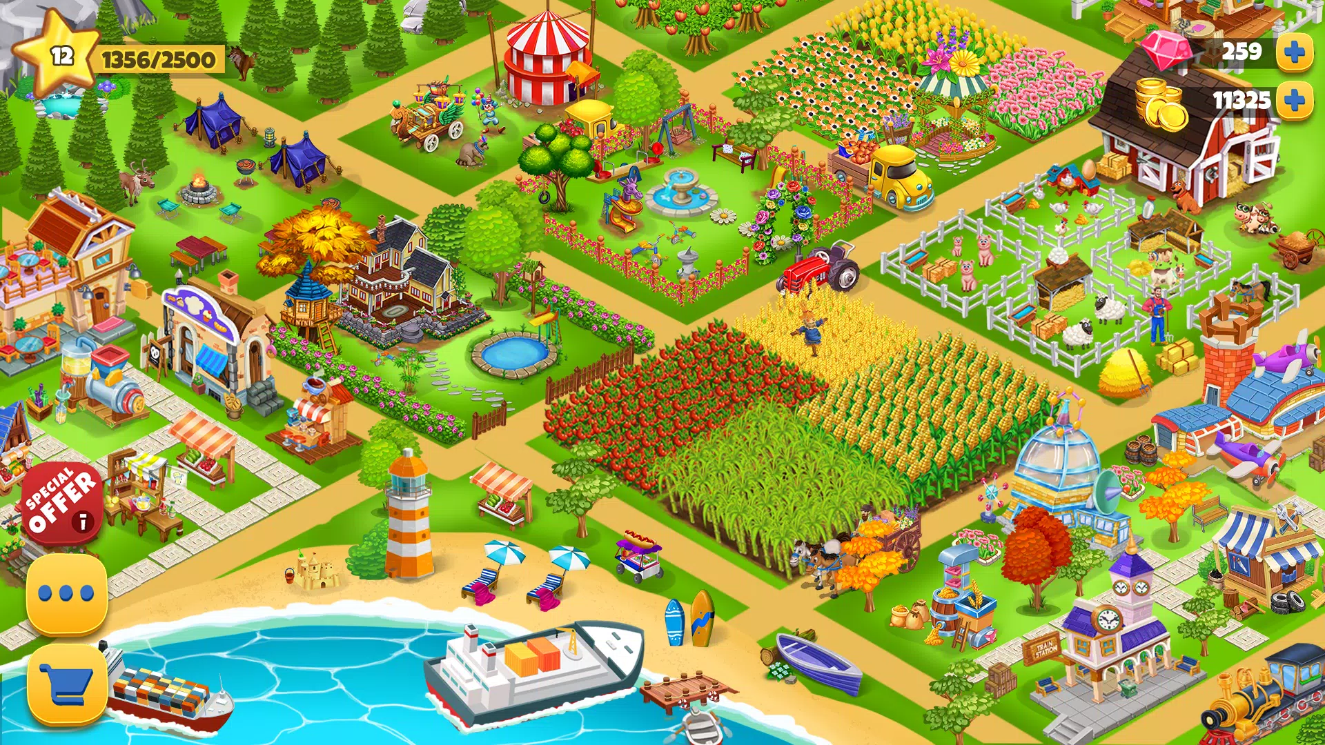 Farm Day Farming Offline Games Tangkapan skrin 0