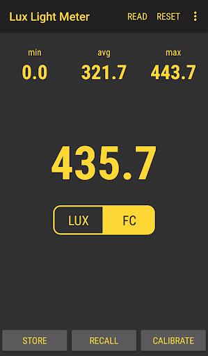 Lux Light Meter Pro Schermafbeelding 3