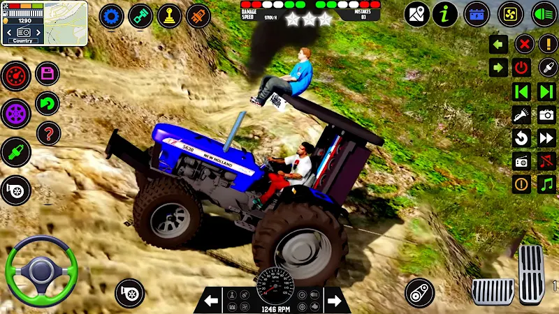 Tractor Driving Tractor Games Скриншот 1